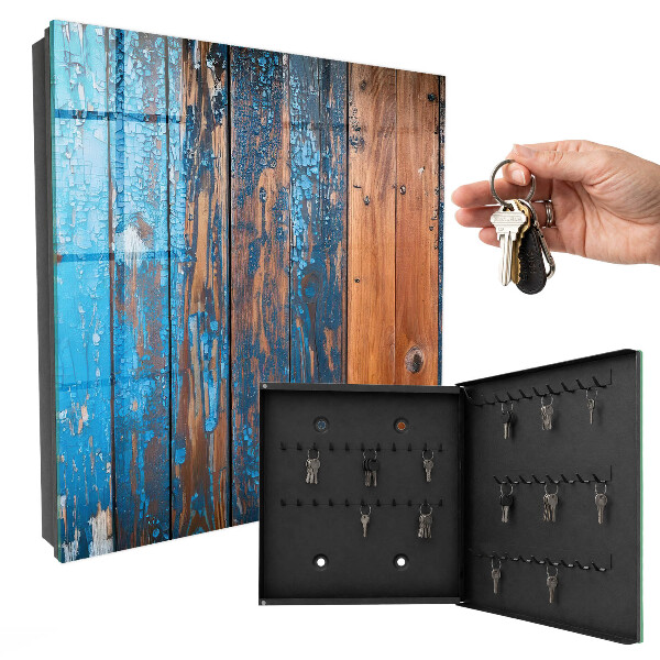 Key storage box Wooden texture