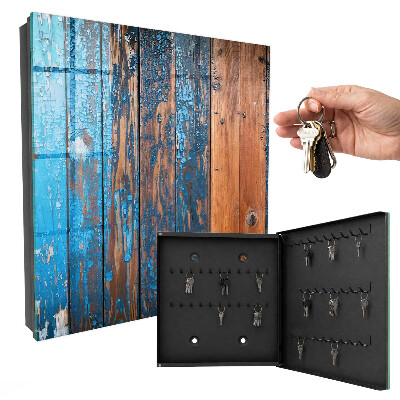 Key storage box Wooden texture