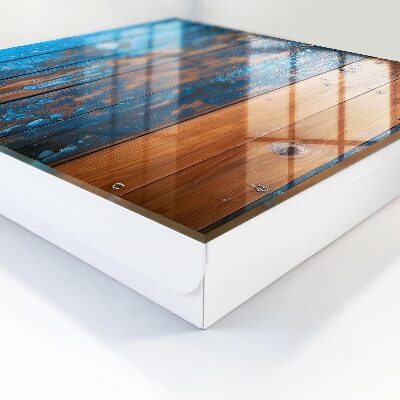 Key storage box Wooden texture