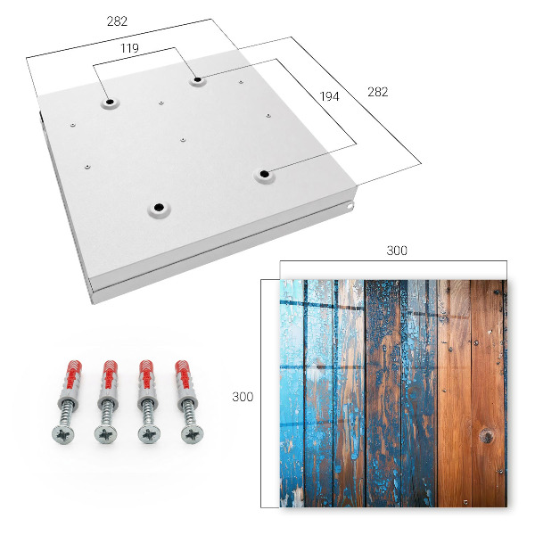 Key storage box Wooden texture