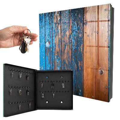 Key storage box Wooden texture
