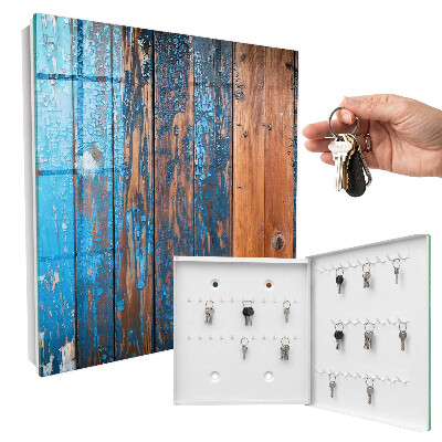 Key storage box Wooden texture