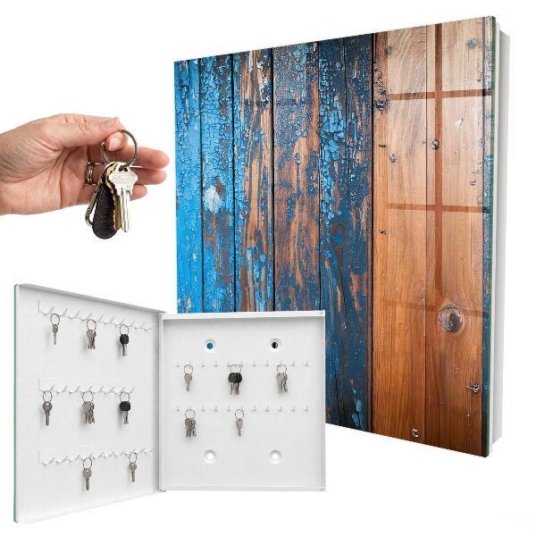Key storage box Wooden texture