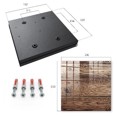 Key cabinet for wall Wooden pattern
