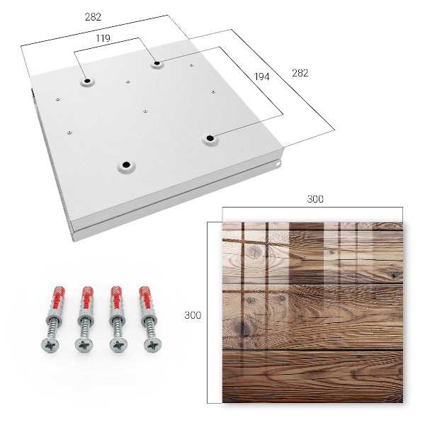 Key cabinet for wall Wooden pattern