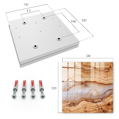 Key cabinet for wall Wooden pattern