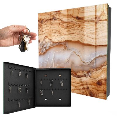 Key cabinet for wall Wooden pattern