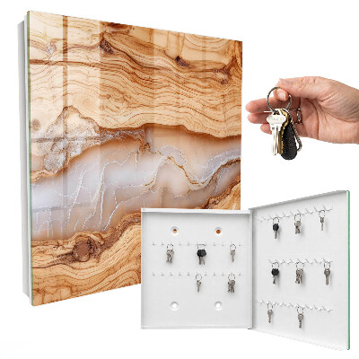 Key cabinet for wall Wooden pattern