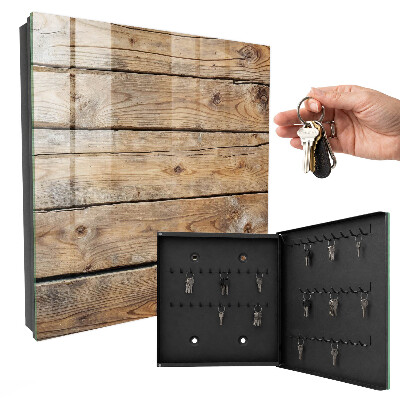Key cabinet for wall Wooden boards