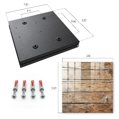Key cabinet for wall Wooden boards