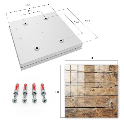 Key cabinet for wall Wooden boards