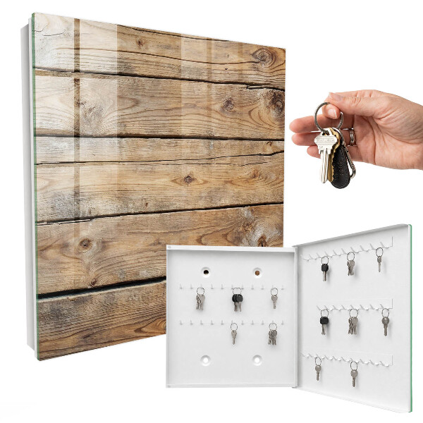 Key cabinet for wall Wooden boards