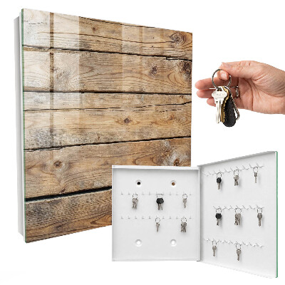Key cabinet for wall Wooden boards