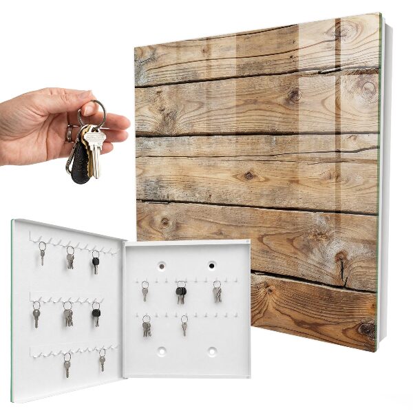 Key cabinet for wall Wooden boards