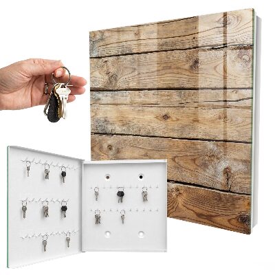 Key cabinet for wall Wooden boards