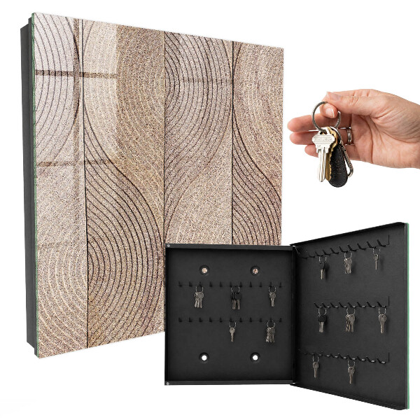 Key cabinet for wall Textured waves