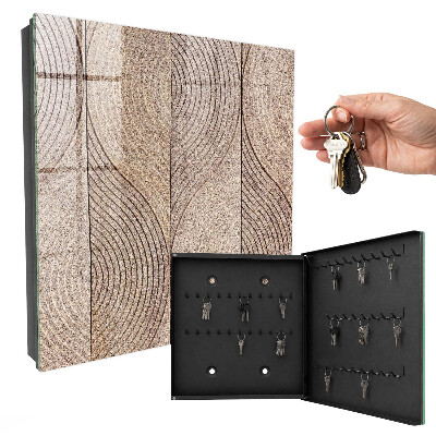 Key cabinet for wall Textured waves