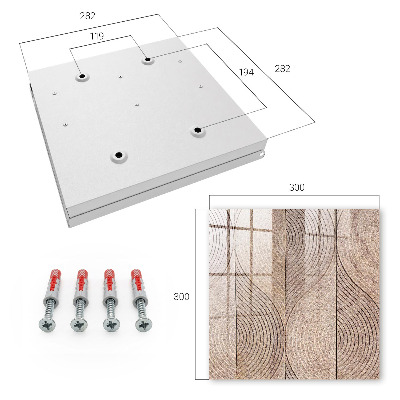 Key cabinet for wall Textured waves