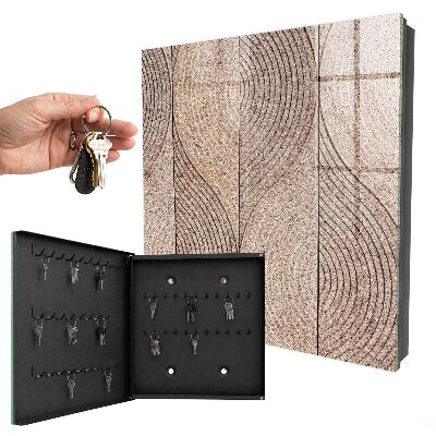 Key cabinet for wall Textured waves