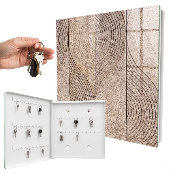 Key cabinet for wall Textured waves