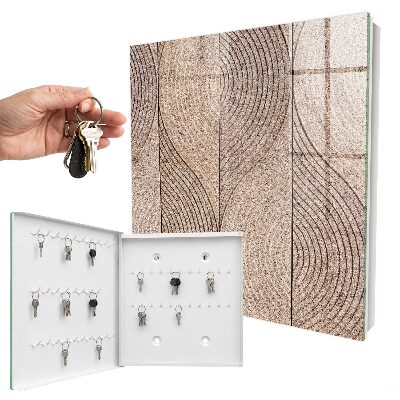 Key cabinet for wall Textured waves