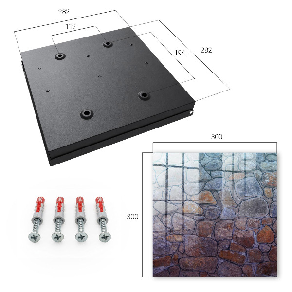 Key storage box Stone texture