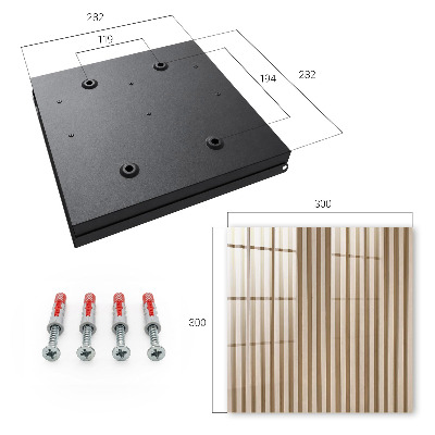 Key storage box Beige lines
