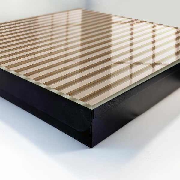 Key storage box Beige lines