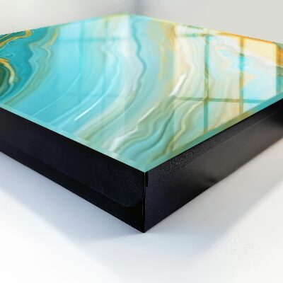 Key cabinet for wall Colorful waves