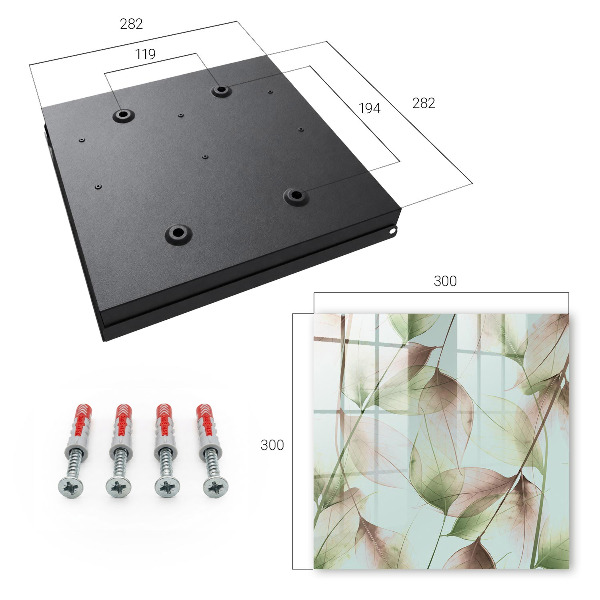 Key cabinet for wall Leaves of nature