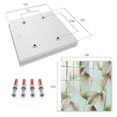 Key cabinet for wall Leaves of nature