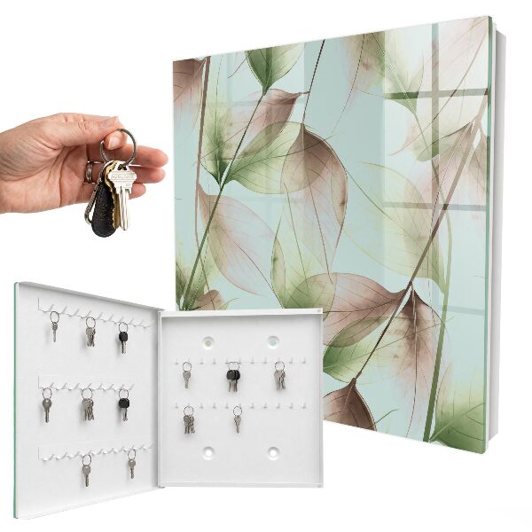 Key cabinet for wall Leaves of nature