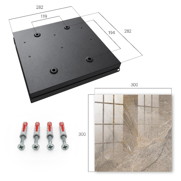Key cabinet for wall Natural structure