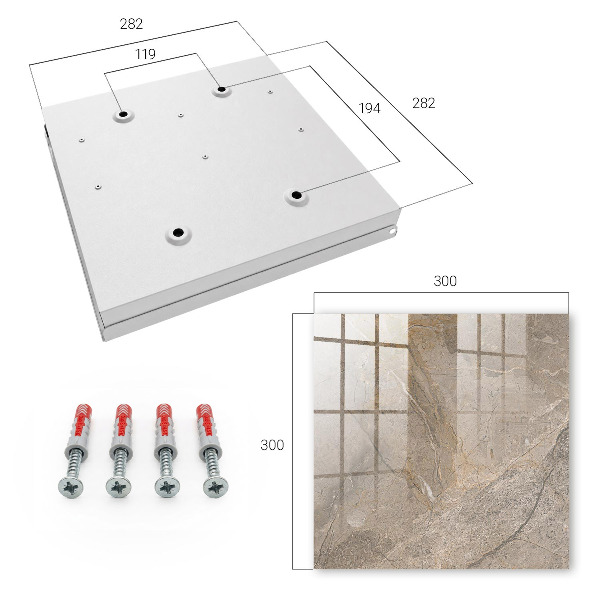 Key cabinet for wall Natural structure