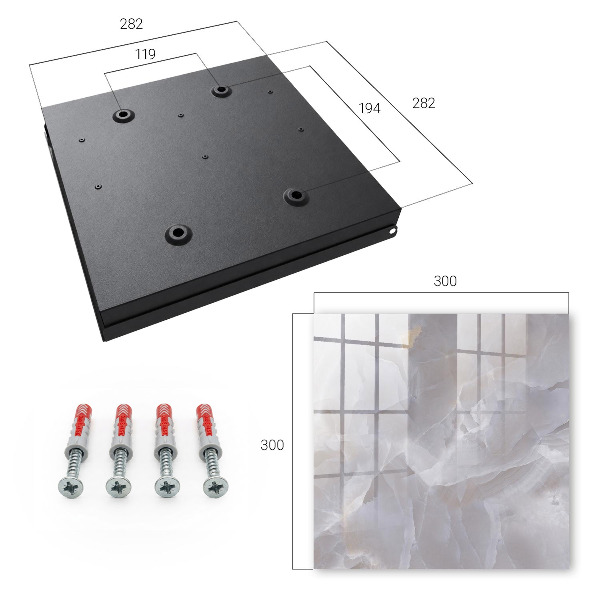 Key storage box Gray elegance