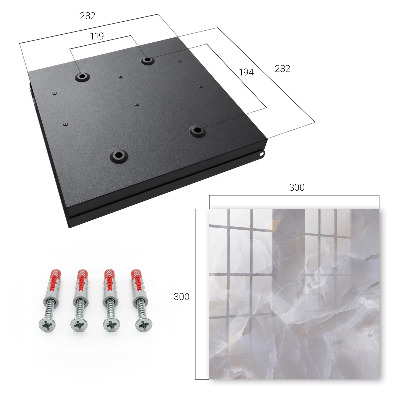 Key storage box Gray elegance