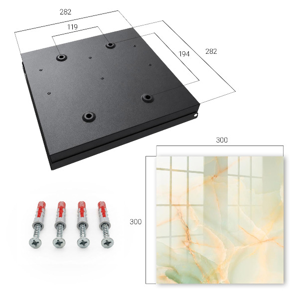 Key cabinet for wall Pastel pattern