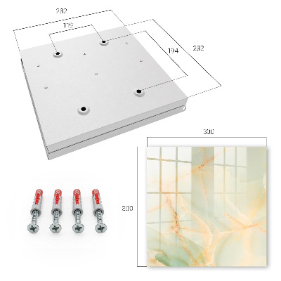 Key cabinet for wall Pastel pattern