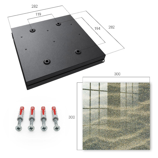 Key cabinet for wall Sand waves