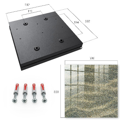 Key cabinet for wall Sand waves