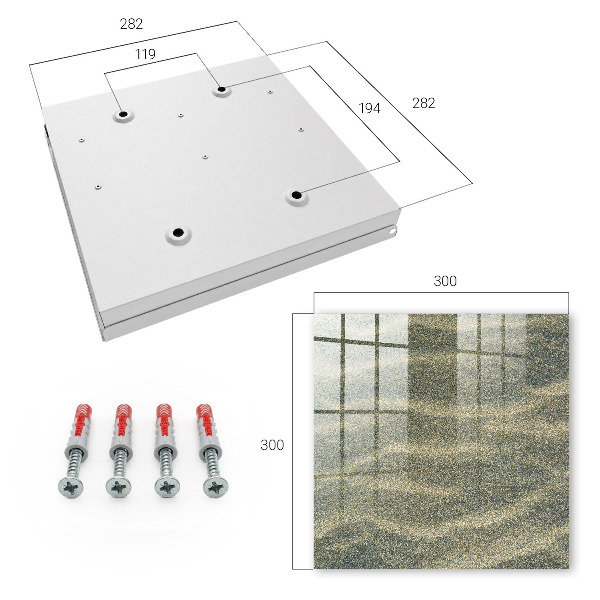 Key cabinet for wall Sand waves