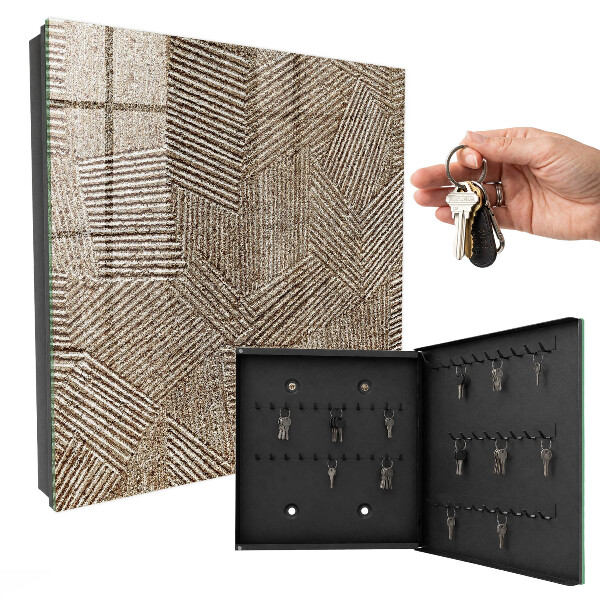 Key cabinet for wall Geometric pattern