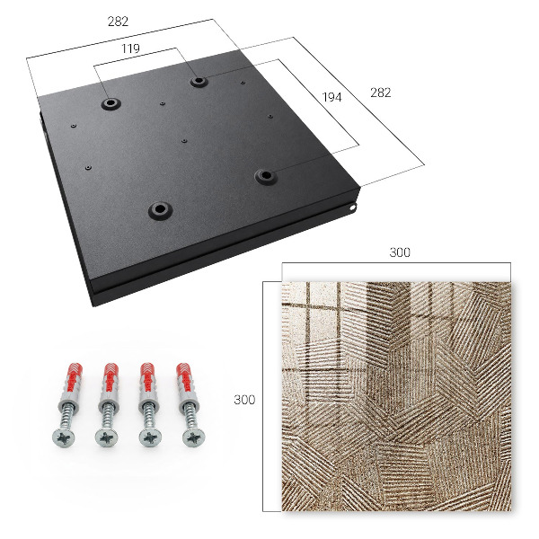 Key cabinet for wall Geometric pattern