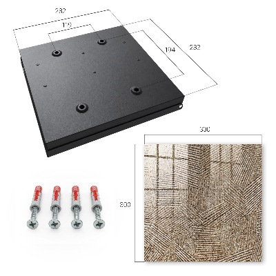 Key cabinet for wall Geometric pattern