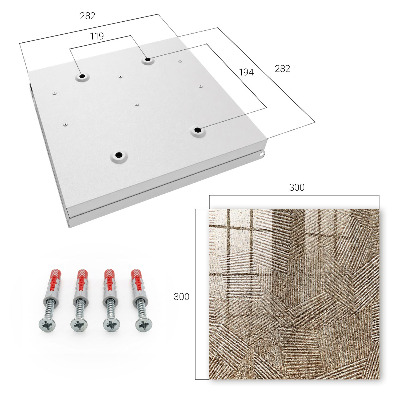 Key cabinet for wall Geometric pattern