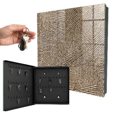 Key cabinet for wall Geometric pattern