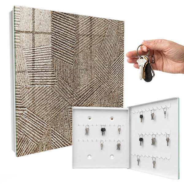 Key cabinet for wall Geometric pattern