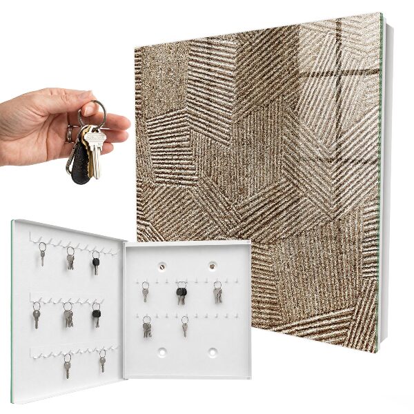 Key cabinet for wall Geometric pattern