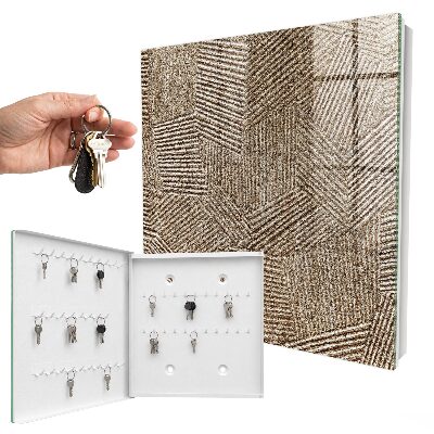Key cabinet for wall Geometric pattern