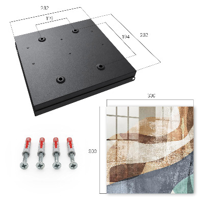 Key cabinet for wall Organic forms
